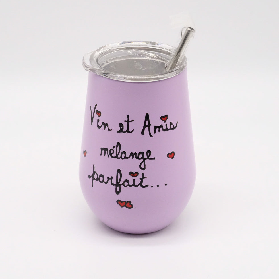 12oz Wine Tumbler -Suzan