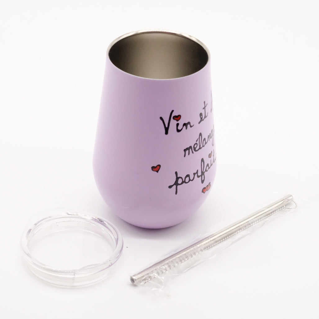 12oz Wine Tumbler -Suzan