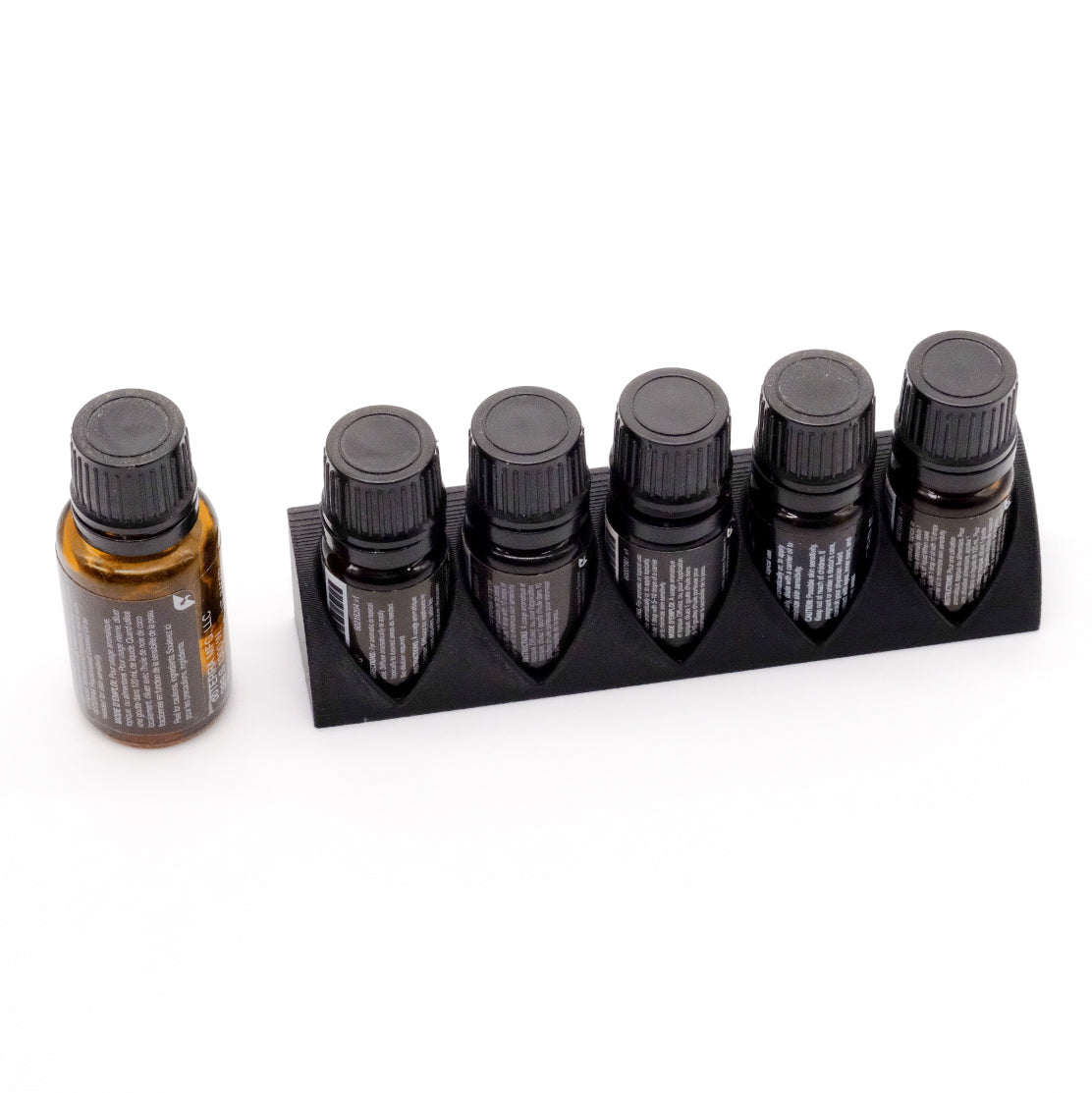 Black miniature display - 5 bottles 5ml or 10ml