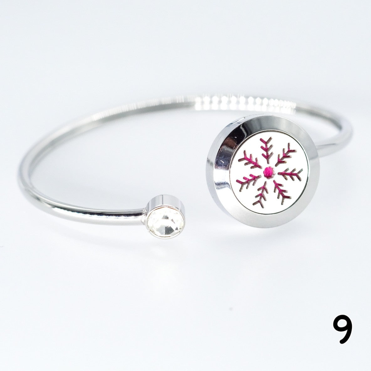 Essential oil diffuser bracelet in 316L stainless steel