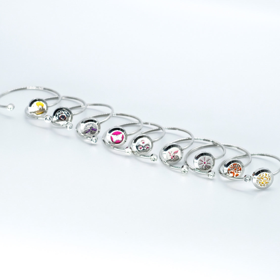 Essential oil diffuser bracelet in 316L stainless steel