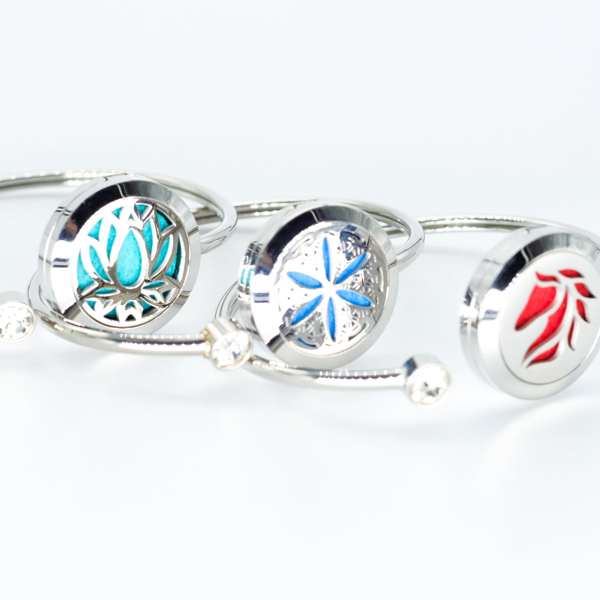 Essential oil diffuser bracelet in 316L stainless steel