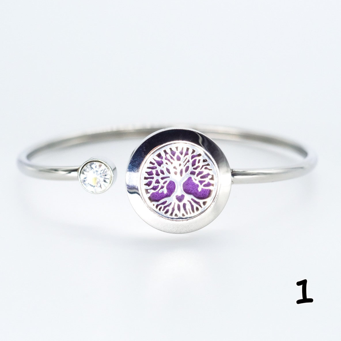 Essential oil diffuser bracelet in 316L stainless steel