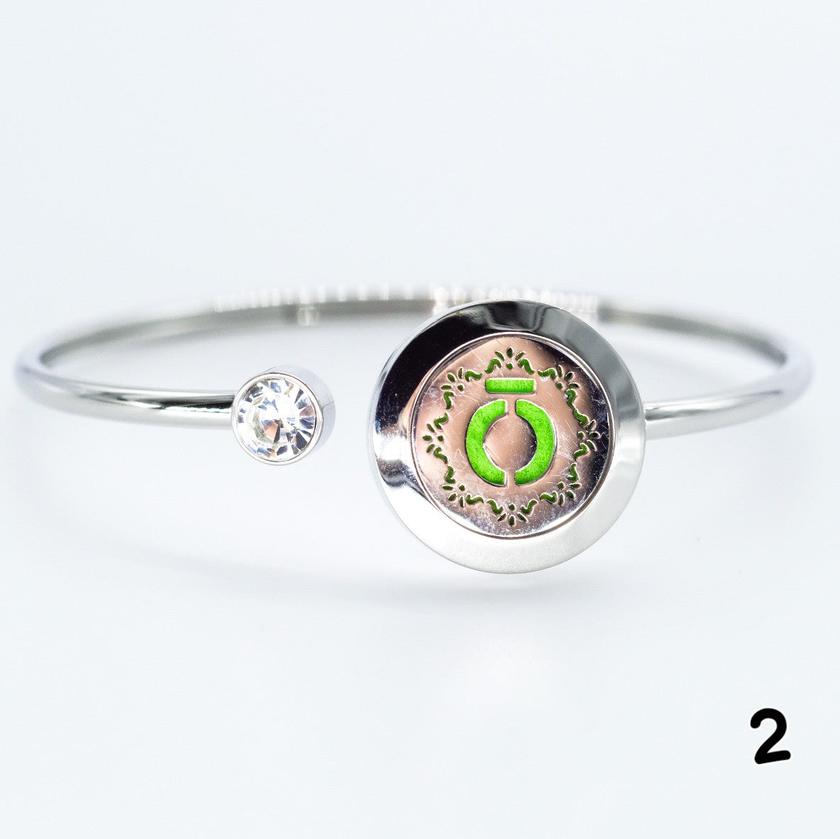 Essential oil diffuser bracelet in 316L stainless steel