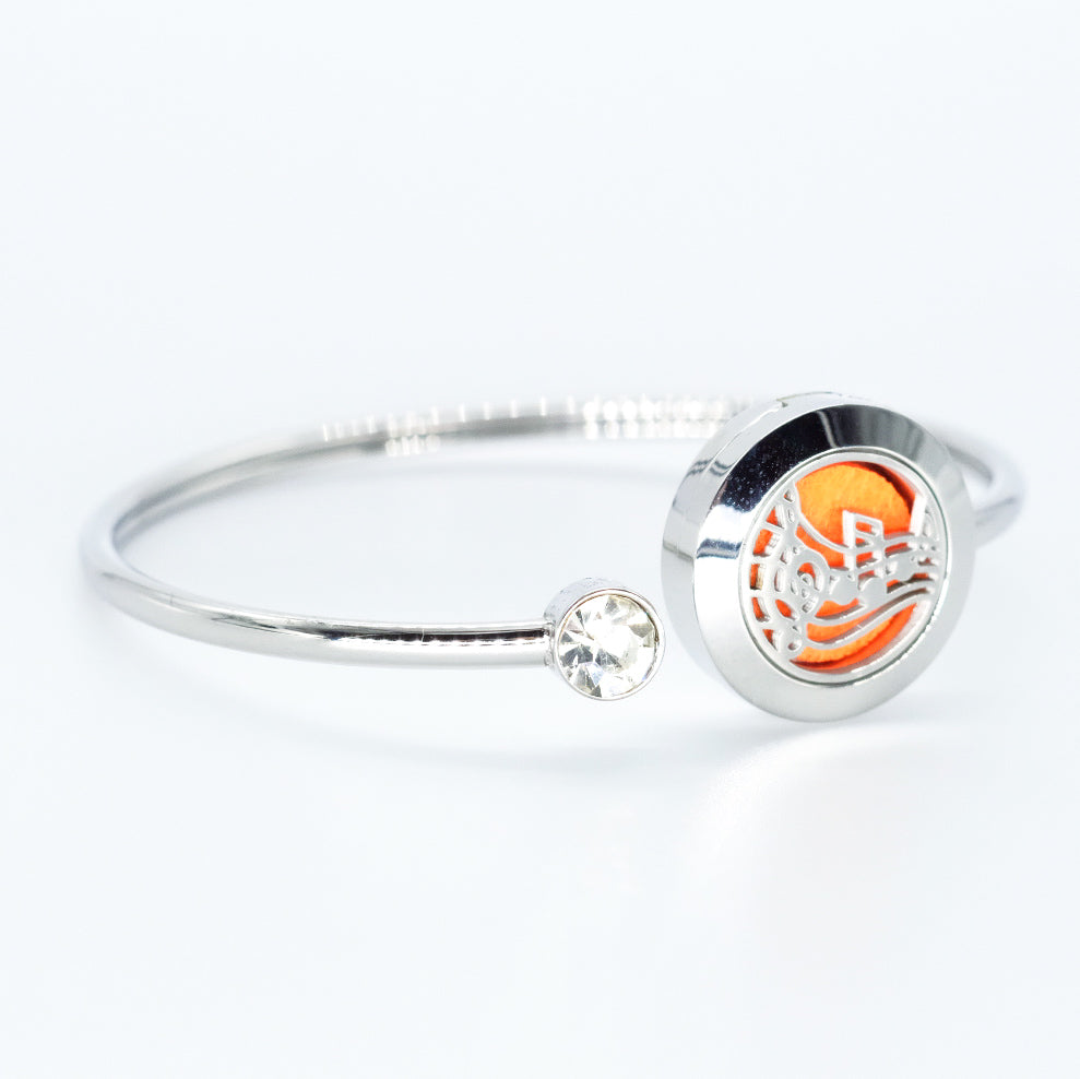 Essential oil diffuser bracelet in 316L stainless steel