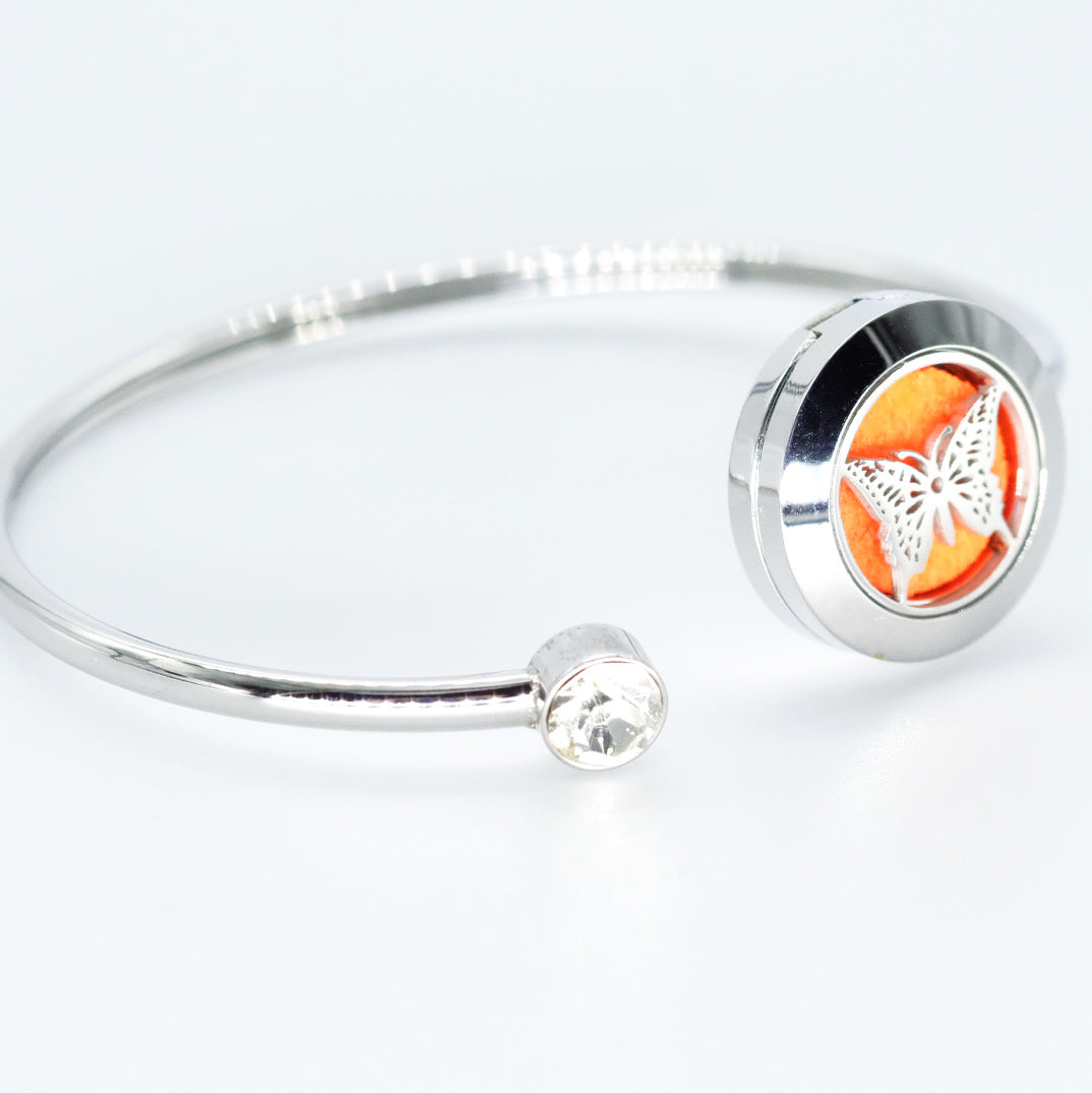 Essential oil diffuser bracelet in 316L stainless steel