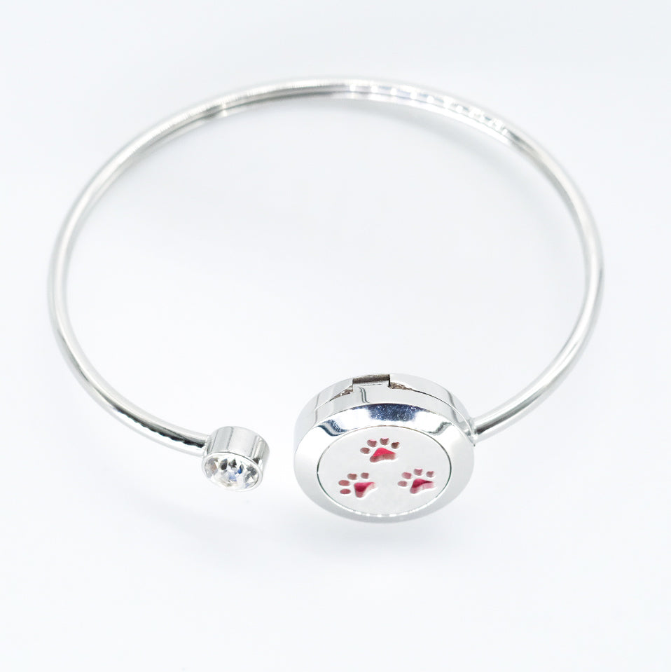 Essential oil diffuser bracelet in 316L stainless steel