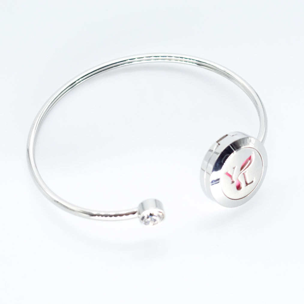 Essential oil diffuser bracelet in 316L stainless steel
