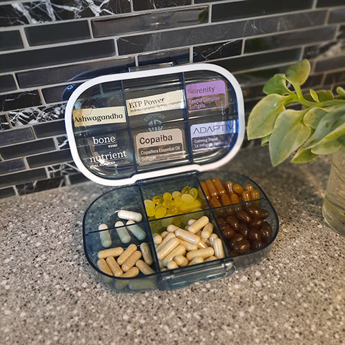 Coffret de Vitamines avec 6 compartiments