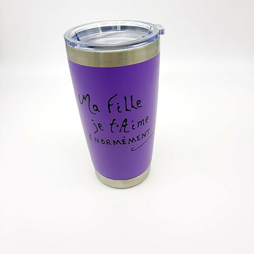 tumbler 20oz purple daughter
