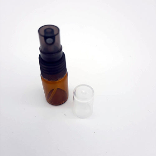Amber Glass Bottles with Spray Cap – PACK OF 5