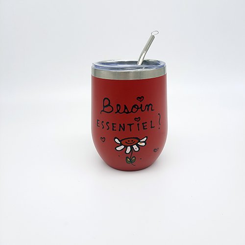 wine tumbler 12oz RED
