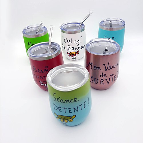 wine tumbler 12oz lot