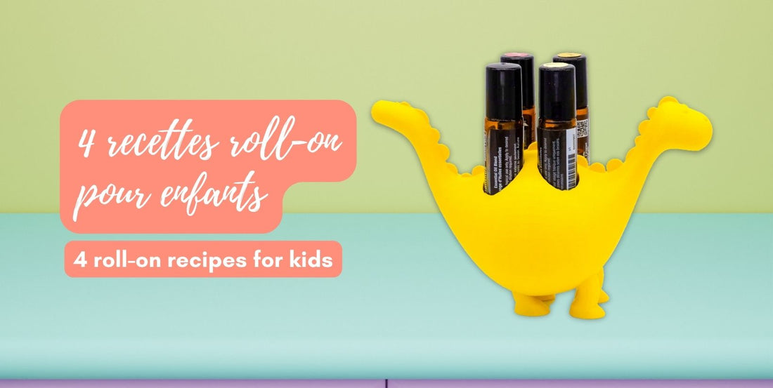 4 Recettes de roll-on pour enfants : Créez une routine bien-être personnalisée avec nos Dino-Supports