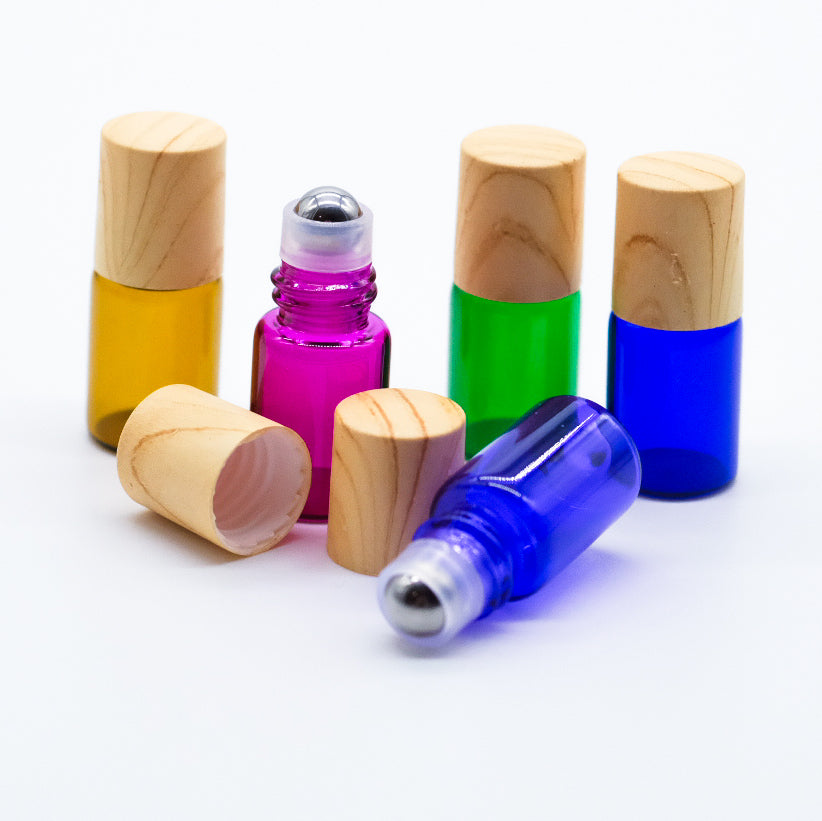 Bottle with roll-on applicator - 5 different colors - 2ml - Packs of 100