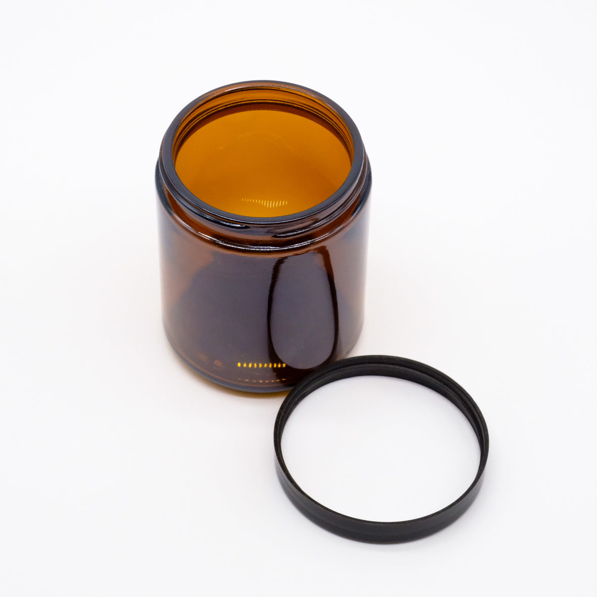 Amber Glass Cosmetic Container