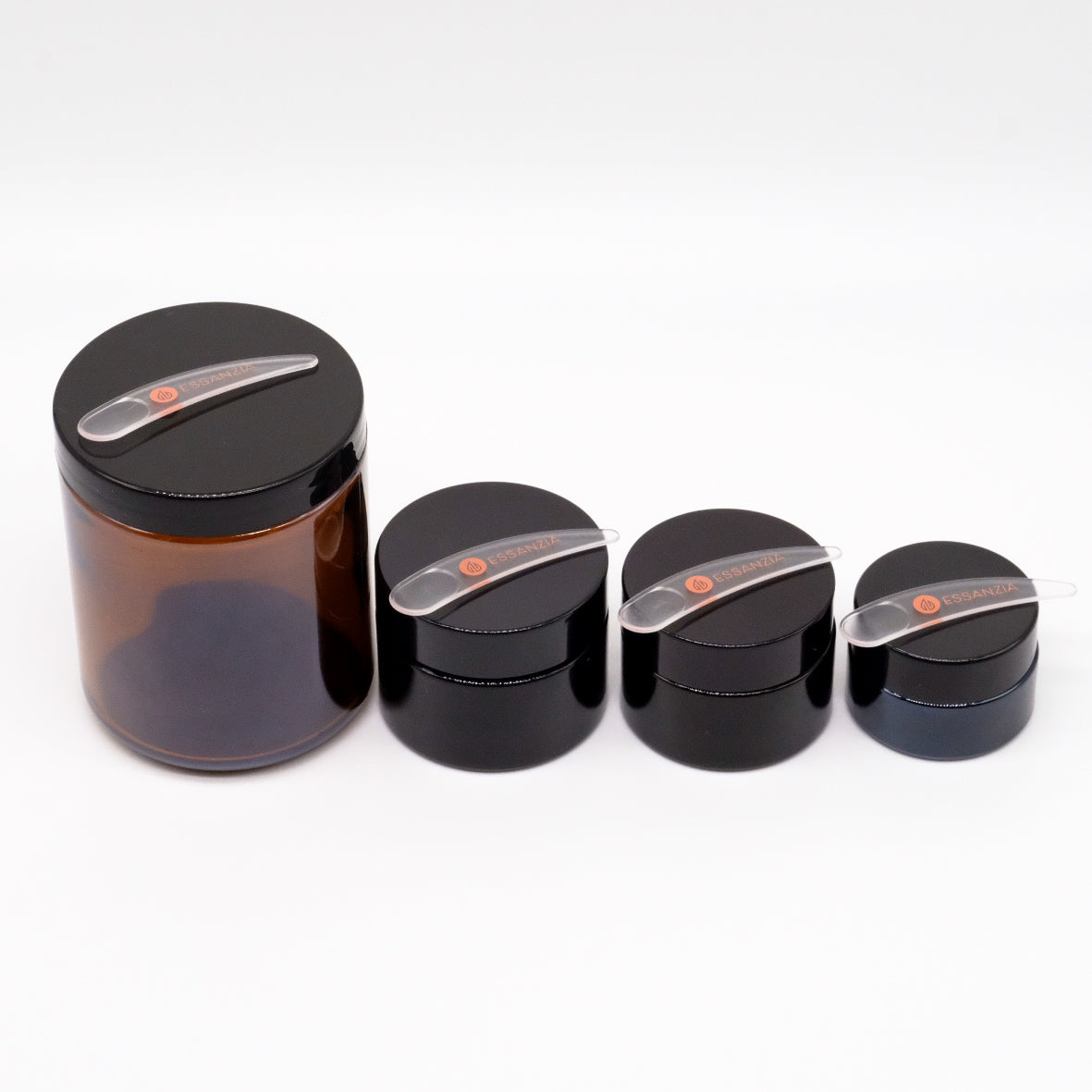 Amber Glass Cosmetic Container