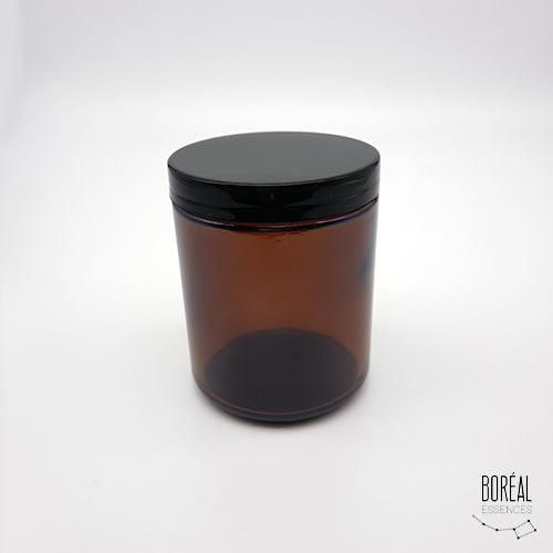 Pot pour Cosmétique en Verre Ambré 250 ml