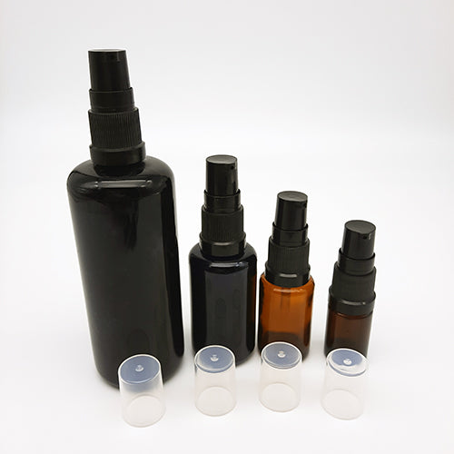 Treatment pump cap for standard bottles