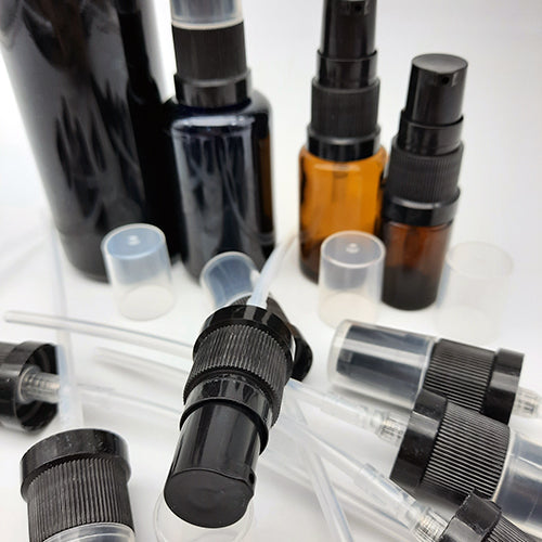 Treatment pump cap for standard bottles