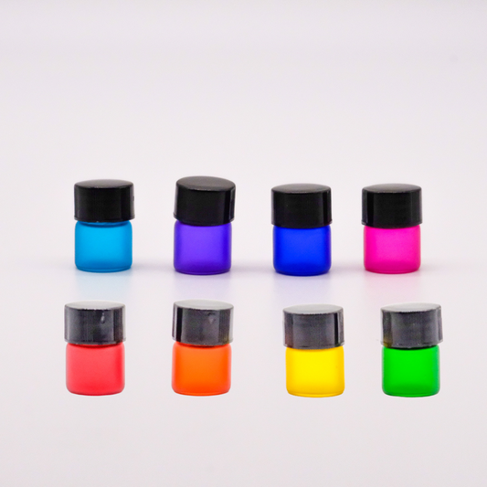 Bouteille échantillonnage - 4 couleurs différentes-  1ml