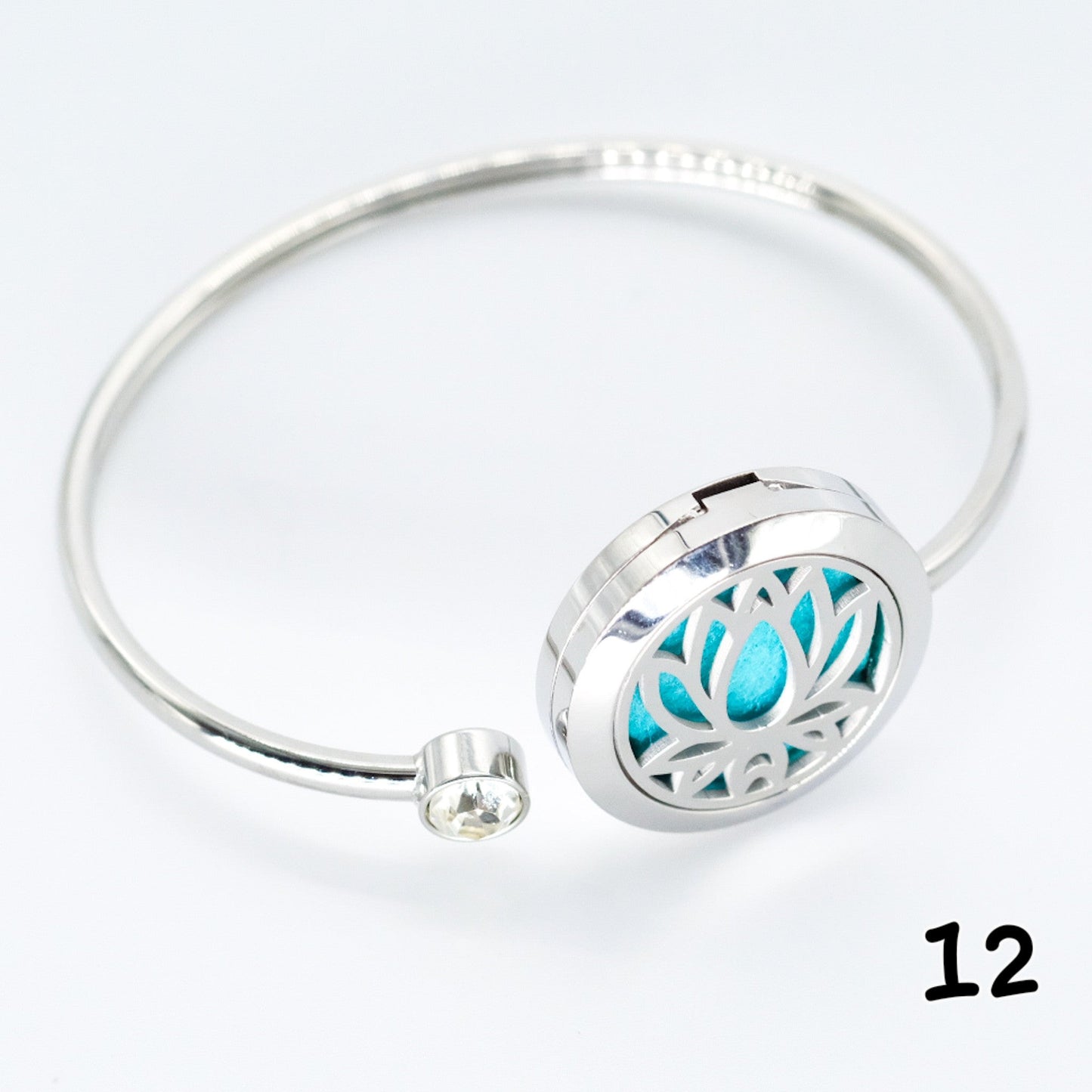 Essential oil diffuser bracelet in 316L stainless steel
