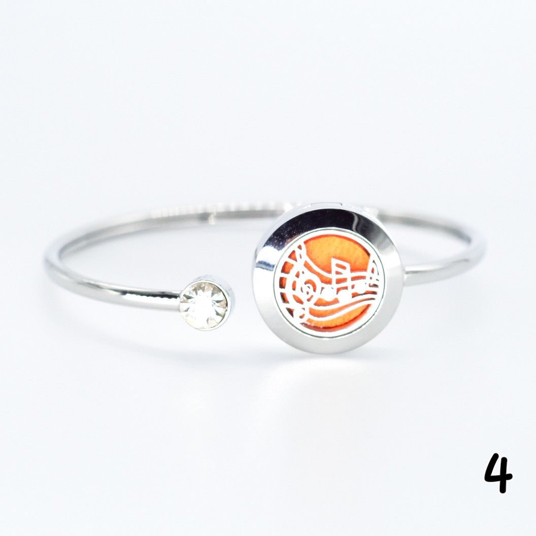 Essential oil diffuser bracelet in 316L stainless steel