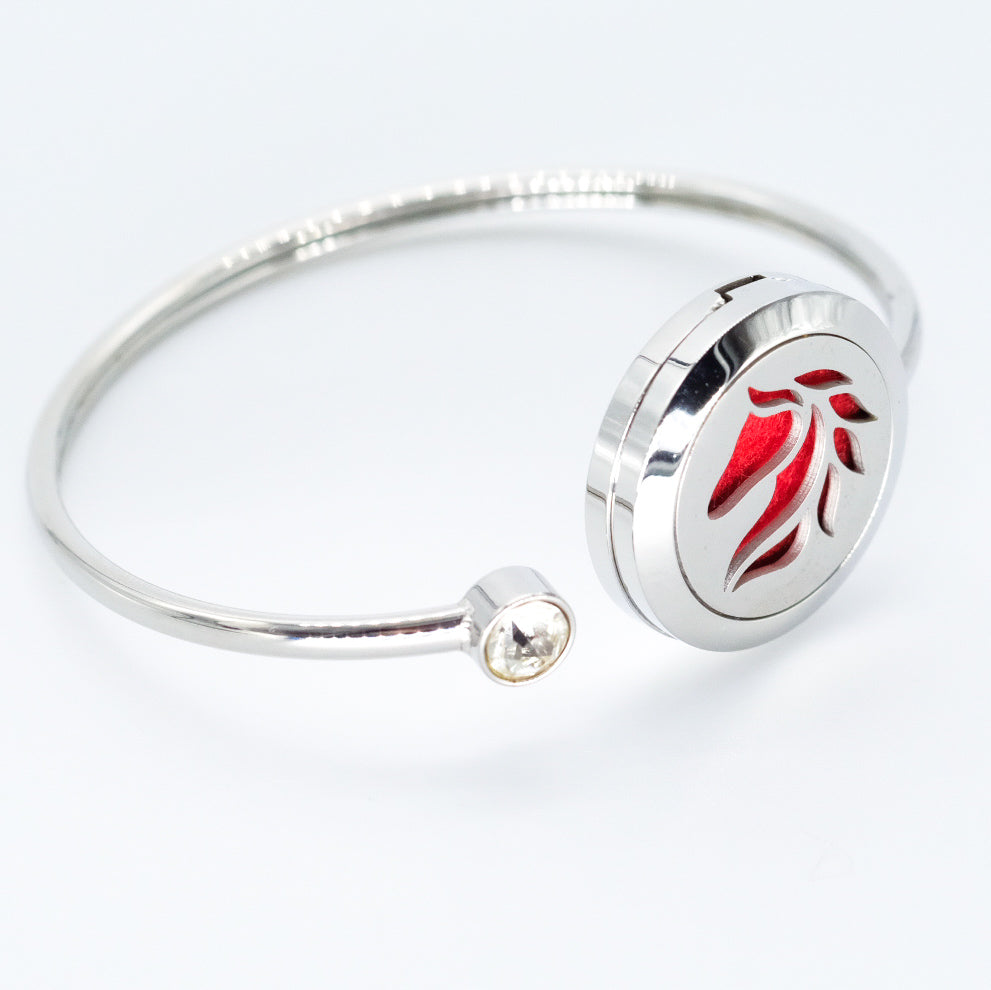 Essential oil diffuser bracelet in 316L stainless steel