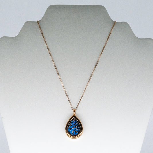 Teardrop Aromatherapy Necklace with Stainless Steel