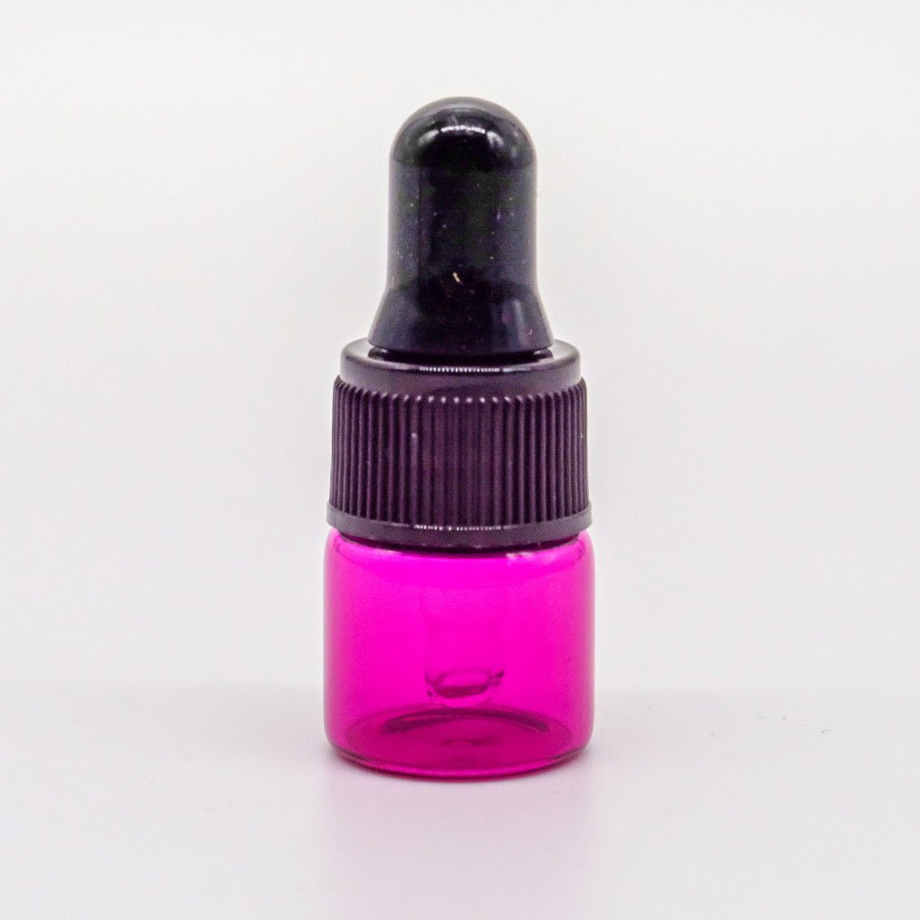 1ml glass bottles with dropper caps