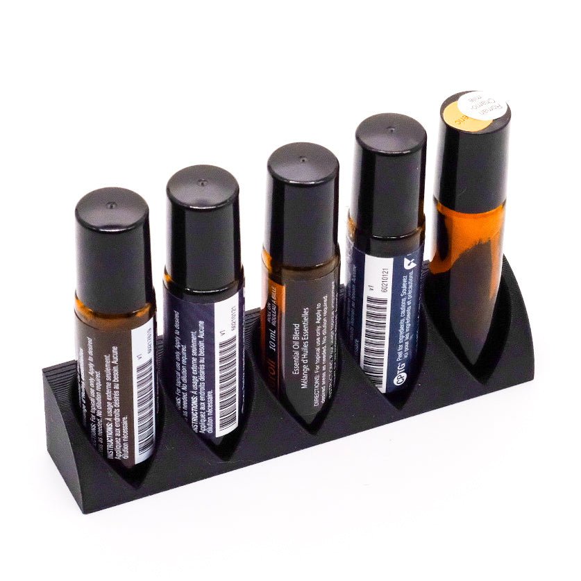 Black miniature display - 5 bottles 5ml or 10ml