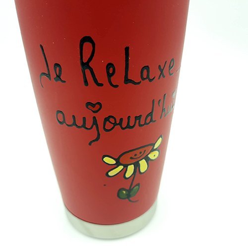 tumbler 20oz red-yellow flower
